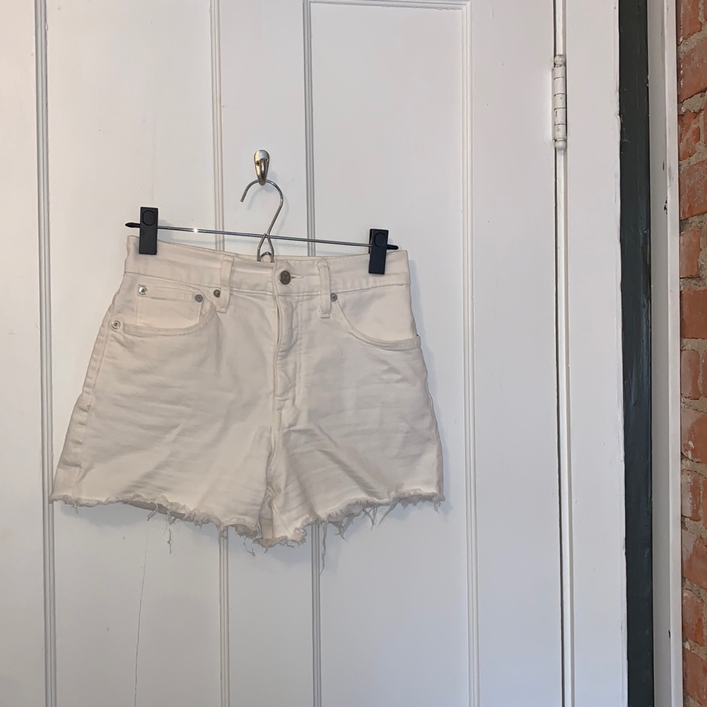 Madewell - white jeans short